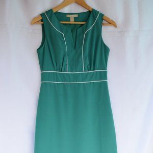 Banana Republic Sleeveless Dress in Cadmium Green